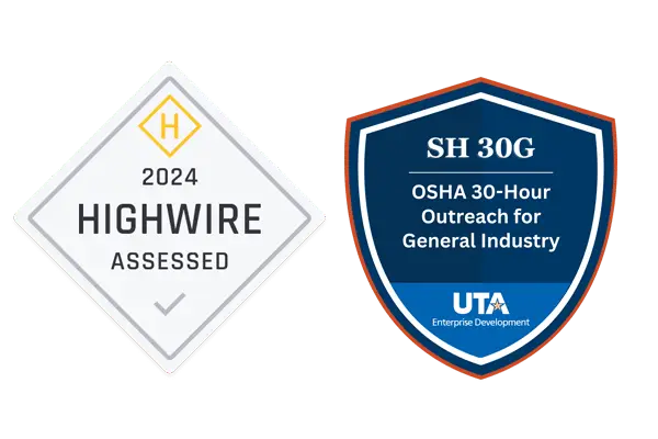 Safety certification badge